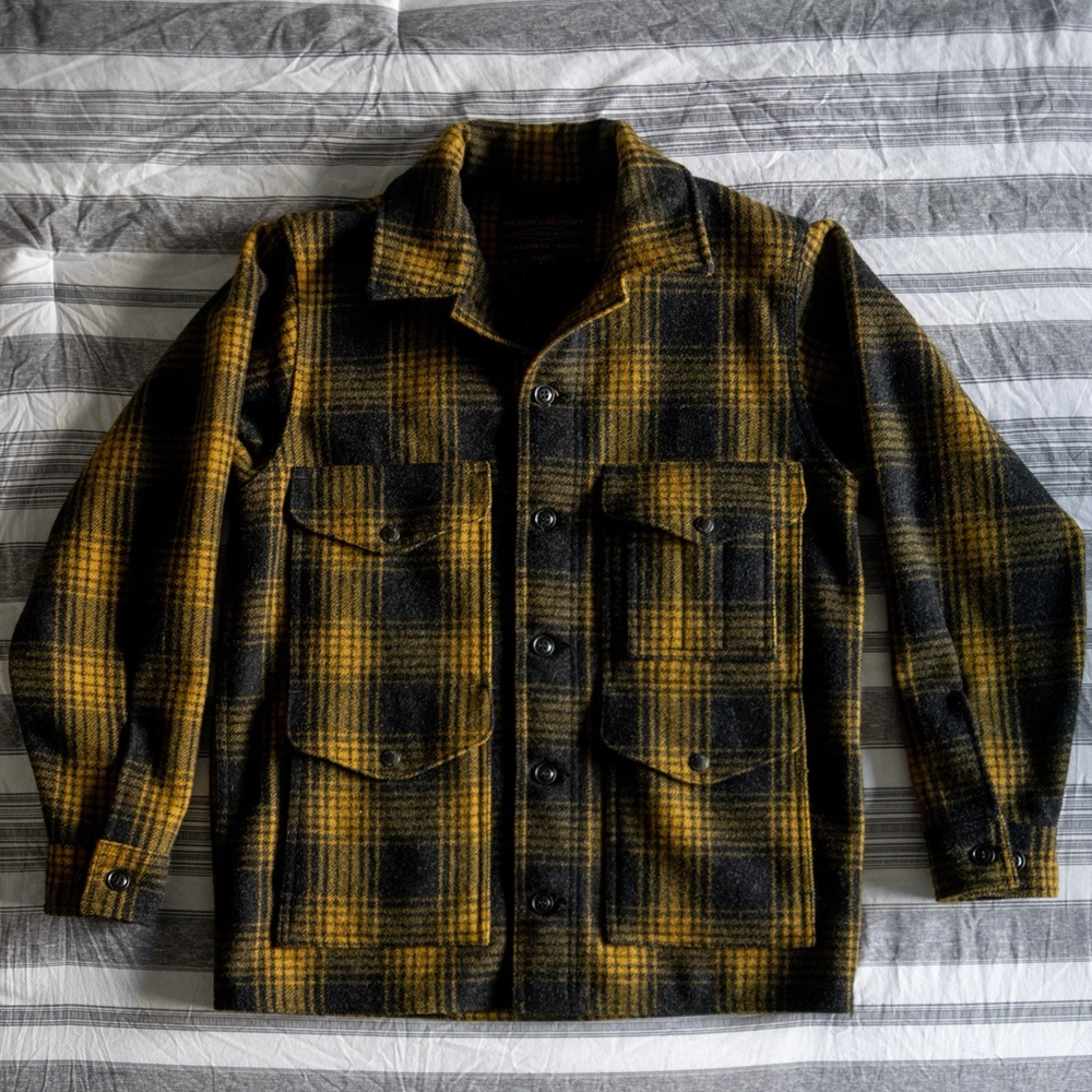 FILSON Mackinaw Wool Cruiser Jacket Gold Ochre, Rare